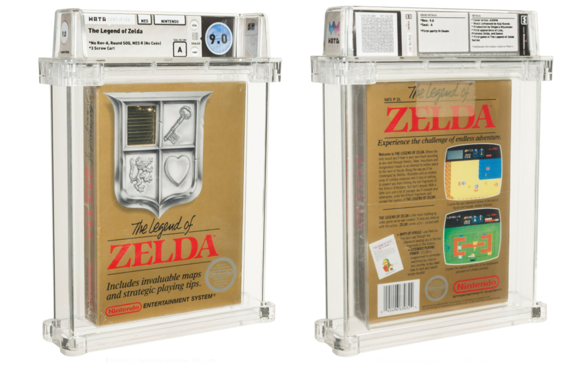Rare copy of 'The Legend Of Zelda' listed for auction