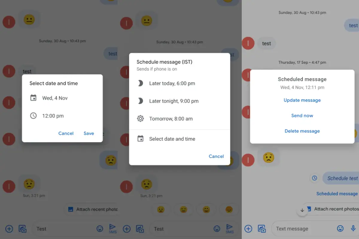 Google Messages Starts Rolling Out Text Scheduling Feature: Report
