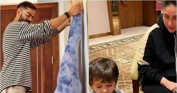 Viral Pictures: From preggers Anushka Sharma's headstand to Taimur turning into a chef, these 5 moments kept s