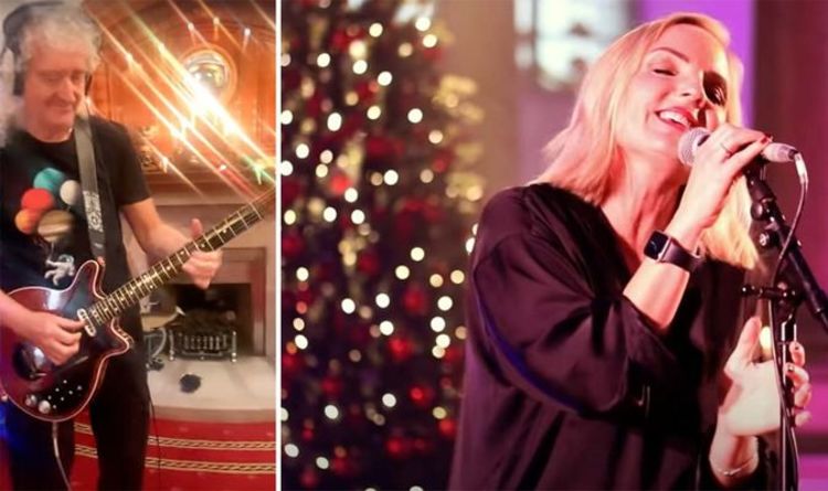 Brian May teams up for NEW Christmas song with We Will Rock You star Kerry Ellis – WATCH