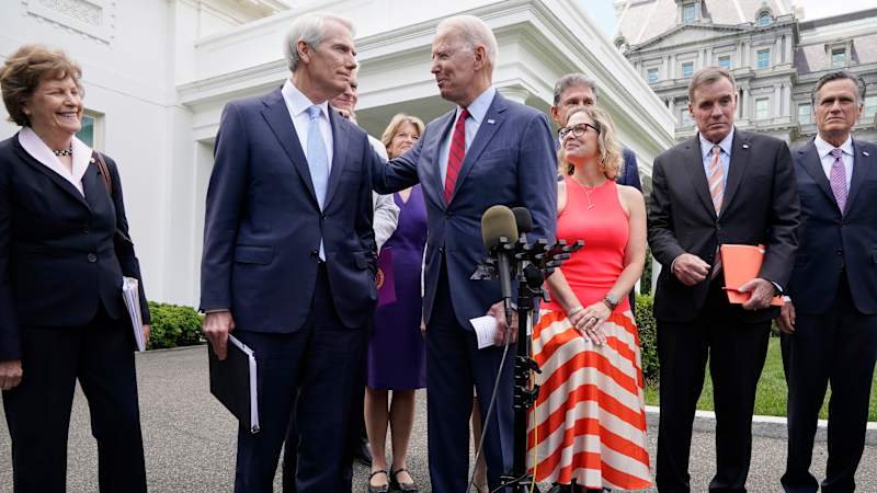 Biden's and bipartisan senators' infrastructure deal at a glance
