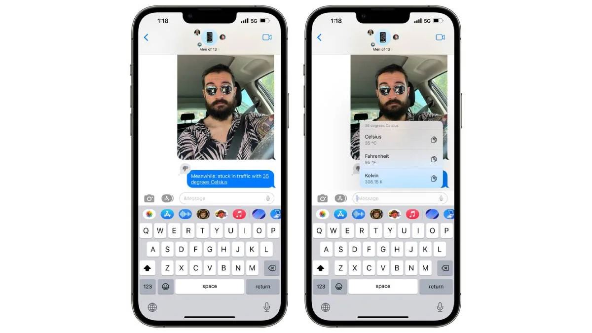 iOS 16 Carries Built-In Unit Conversion Features in Messages, Other Apps