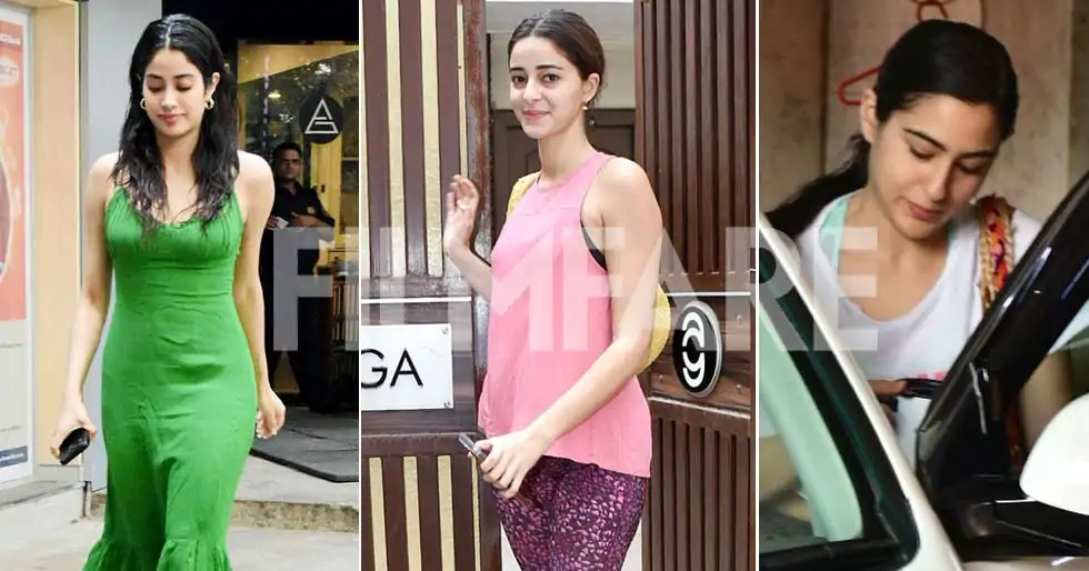 Janhvi Kapoor, Sara Ali Khan and Ananya Panday get snapped at the gym. See pics: