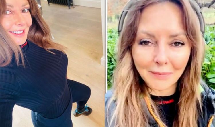 Carol Vorderman explains 'very lumpy' appearance in tight workout clothes during her walks