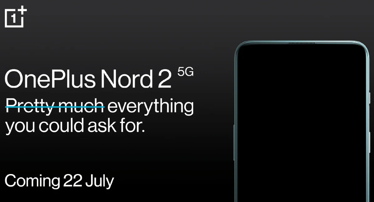 OnePlus Nord 2 5G Set to Launch in India on July 22, Amazon Reveals