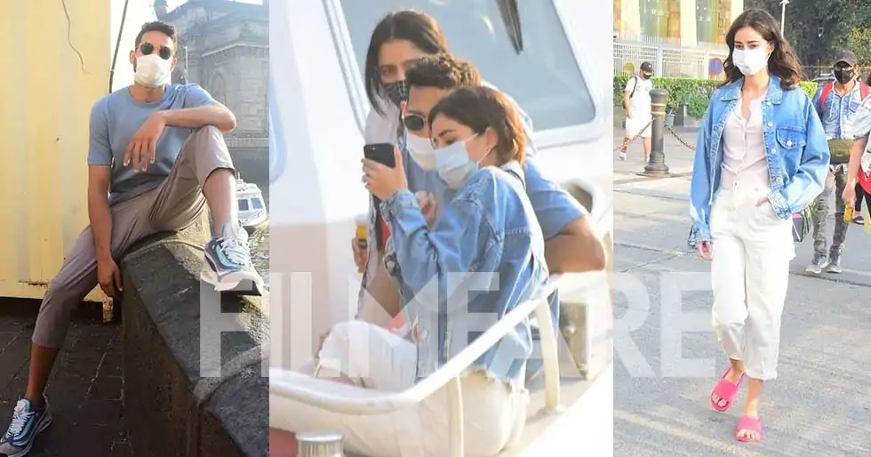 Photos: Ananya Panday and Siddhant Chaturvedi snapped leaving for Alibaug