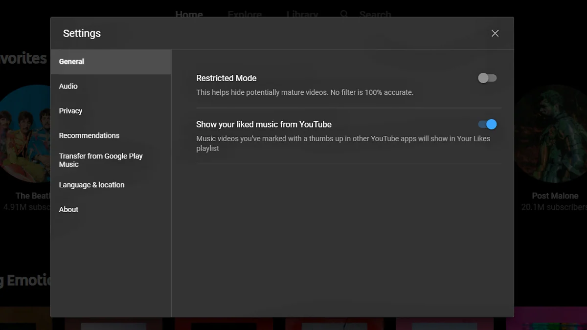 YouTube Music Lets You Hide Your Liked Videos From YouTube