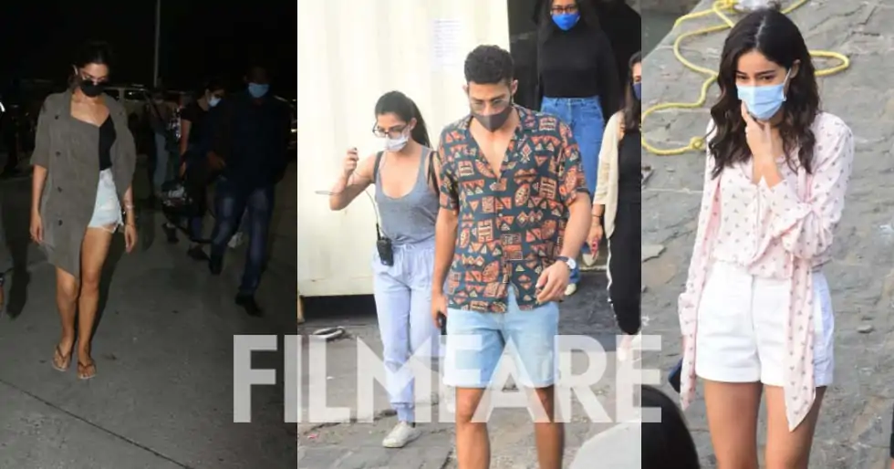 Deepika Padukone, Siddhant Chaturvedi, Ananya Panday shoot in Alibaug