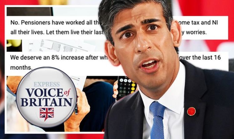State pension: Britons demand Rishi Sunak keeps Triple Lock - '8% is a drop in the ocean!'