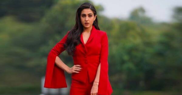 Guess the Price: Sara Ali Khan’s Beverly Azalea Red Jacket and trousers can buy you both a PS5 and an X-box Se