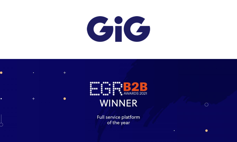 GiG crowned Full-service Platform of the Year at EGR B2B Awards 2021