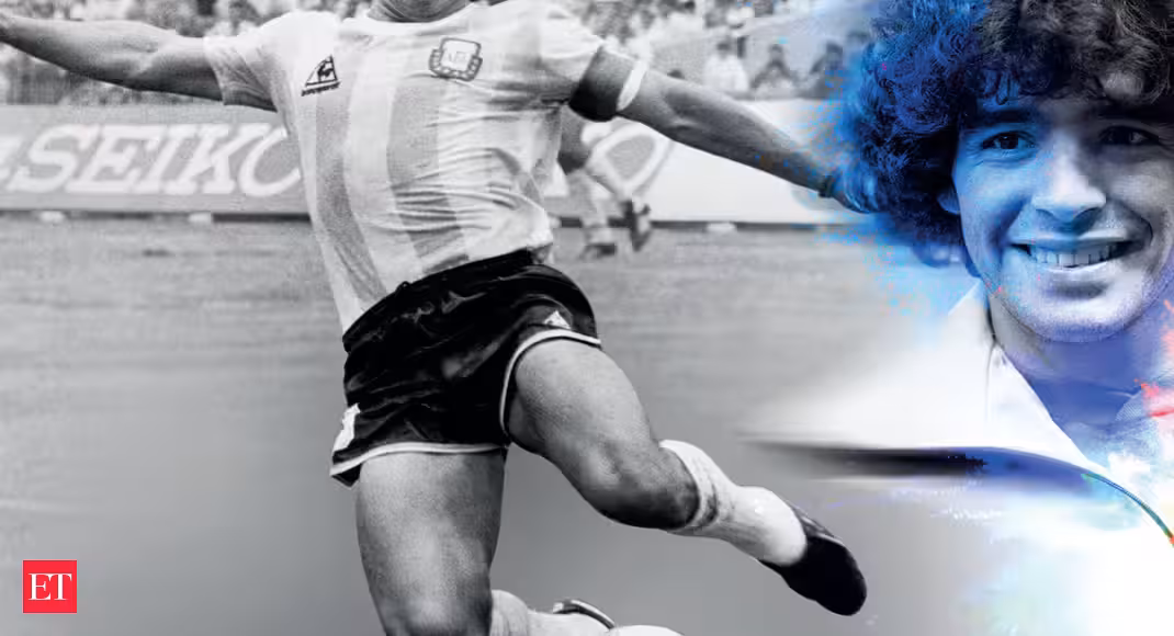 How Maradona refashioned the football field as a battlefield-cum-canvas with his divine physicality