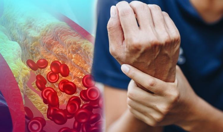 High cholesterol: The four physical symptoms felt on the body warning levels are too high