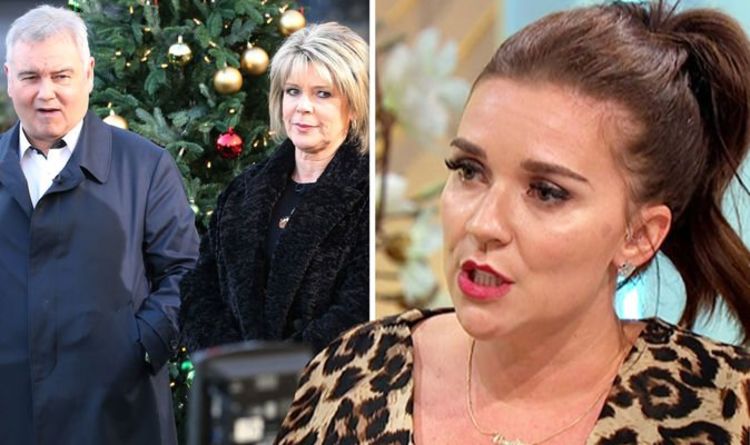 Eamonn Holmes and Ruth Langsford supported by This Morning co-star Candice Brown