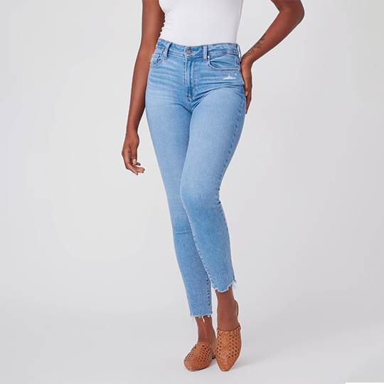 PAIGE Flaunt Bombshell Ankle Distressed Hem