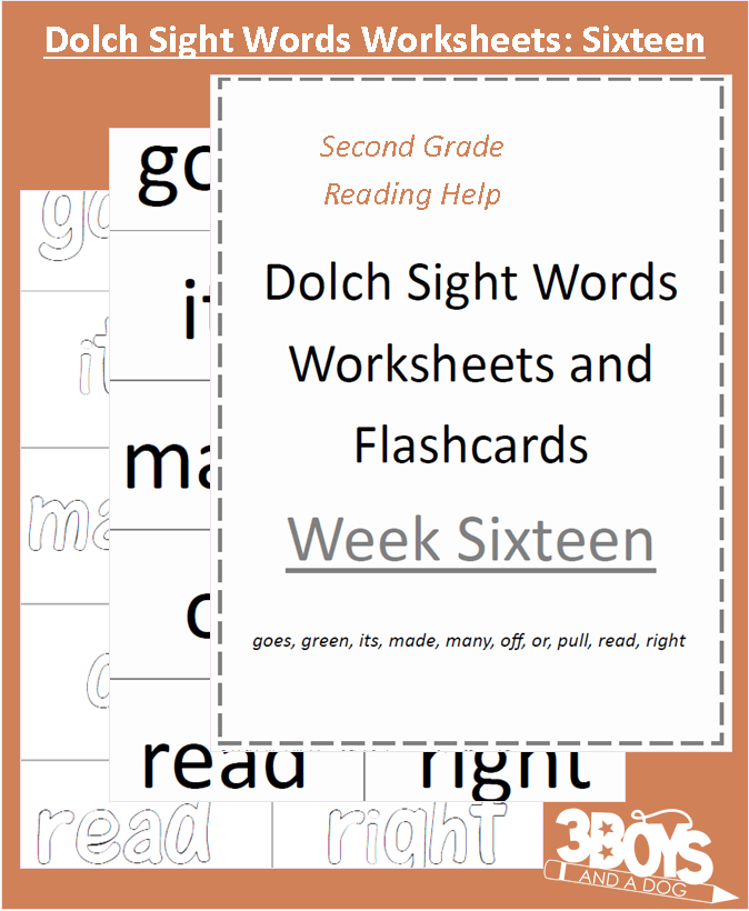 2nd grade sight words worksheets and flashcards