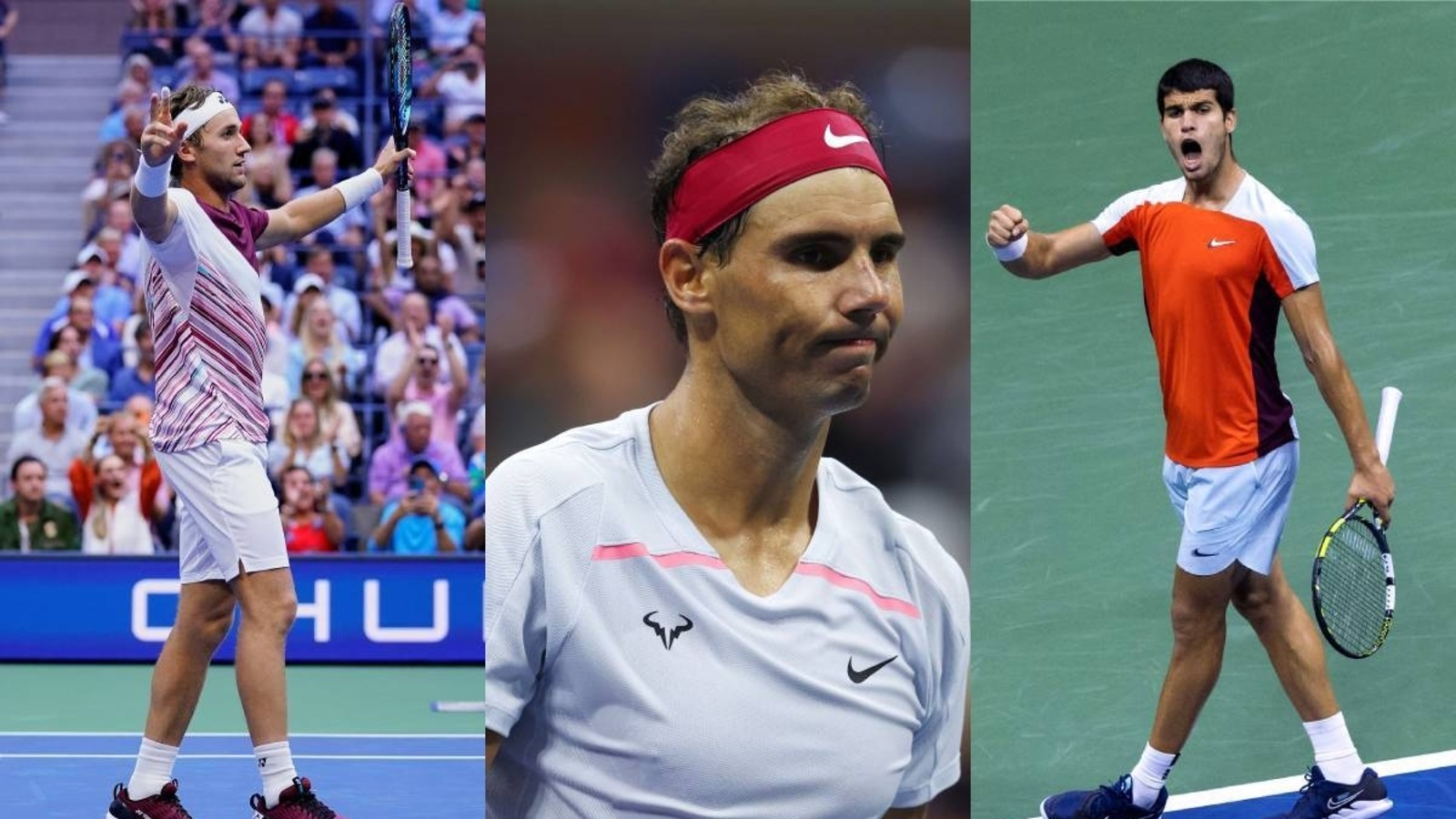 Rafael Nadal denied chance at ATP world no.1 crown as Casper Ruud, Carlos Alcaraz reach US Open 2022 final