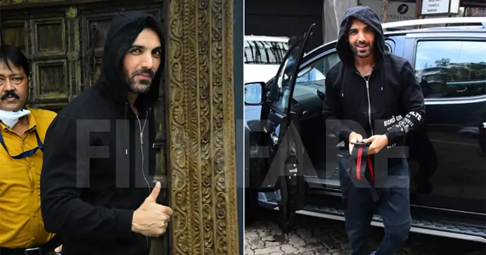 John Abraham snapped post gym session