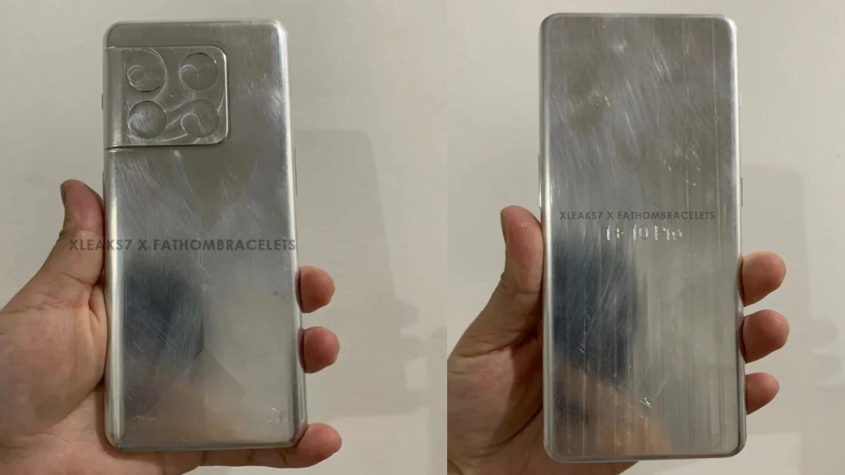 OnePlus 10 Pro Aluminium Dummy Leaked, Tips Quad Rear Camera Setup