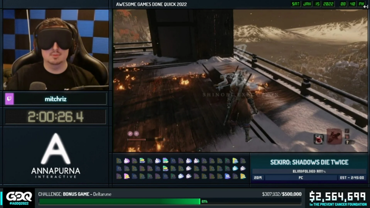 Awesome Games Done Quick 2022 Raises Over $3.4 Million For Prevent Cancer Foundation