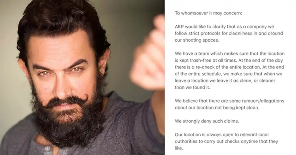 Makers of Aamir Khan’s Laal Singh Chaddha issue a statement debunking littering allegations