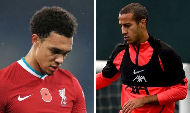 Liverpool injury update on Thiago Alcantara with Trent Alexander-Arnold out for four weeks
