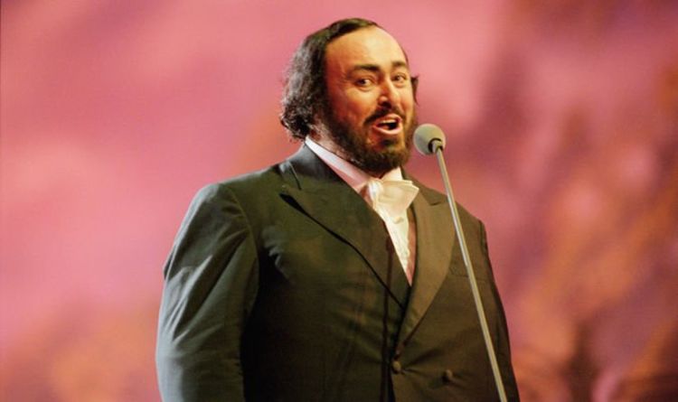Luciano Pavarotti​ joined forces with British girl band for charity performance​