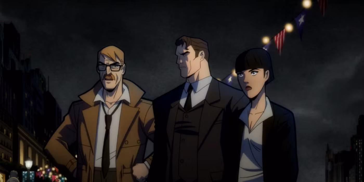 New ‘Batman: The Long Halloween, Part Two’ Clip Features Fireworks Between Gordon, Falcone, and Harvey Dent