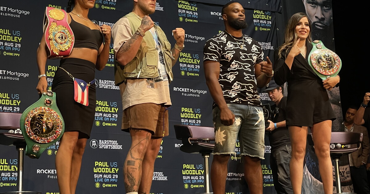 Tyron Woodley is already talking multiple fights against Jake Paul, who says not so fast