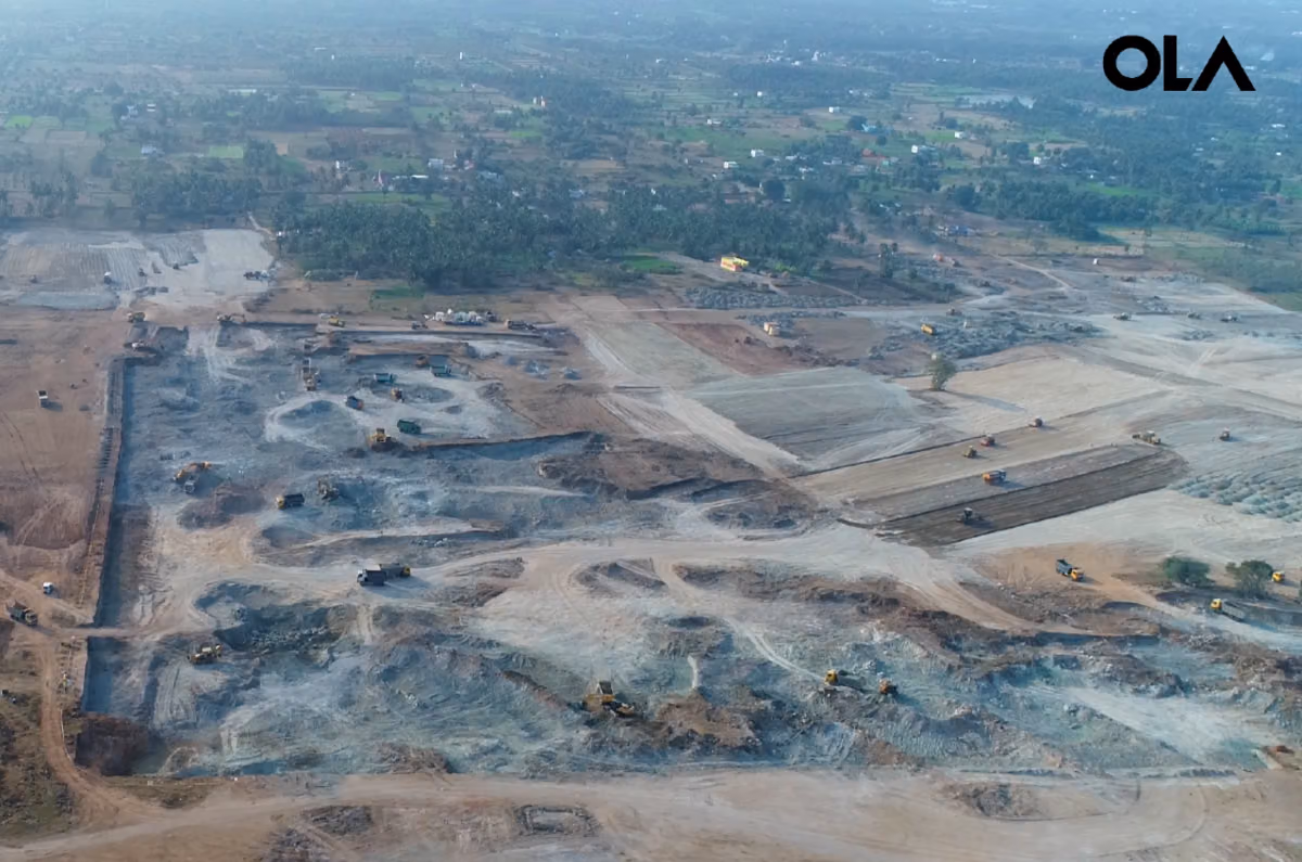 Ola factory construction begins