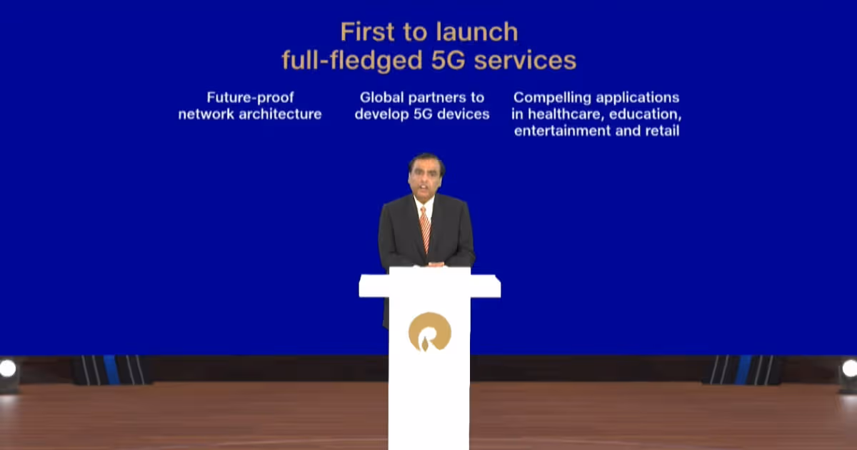 Jio 5G speed, applications, Google Cloud partnership, and more announced during Reliance AGM 2021 | 91mobiles.