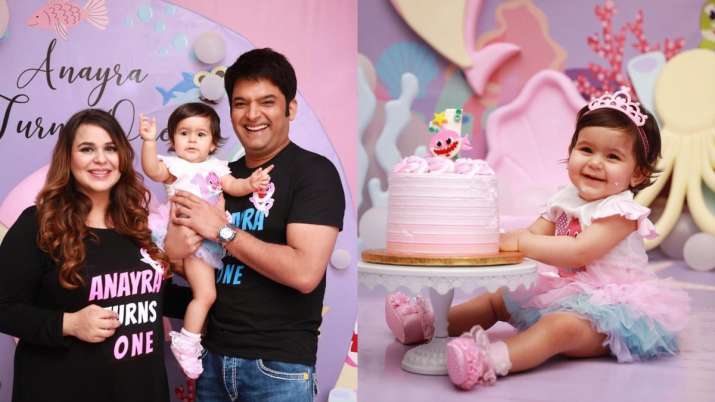 Kapil Sharma, Ginni Chatrath's daughter Anayra turns one; inside photos from her birthday celebrations