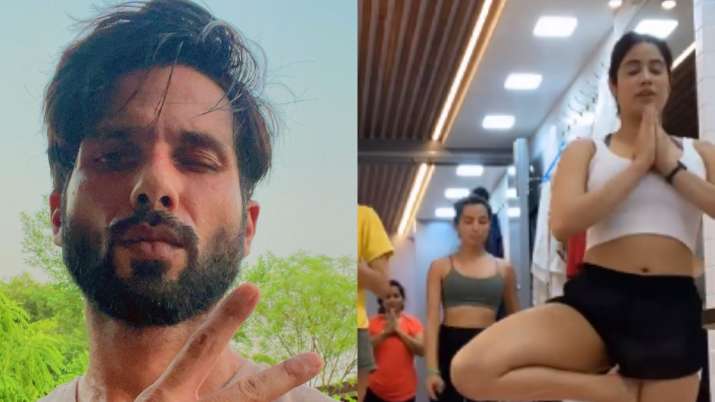 Shahid Kapoor, Janhvi Kapoor share a glimpse of their Thursday workout sessions