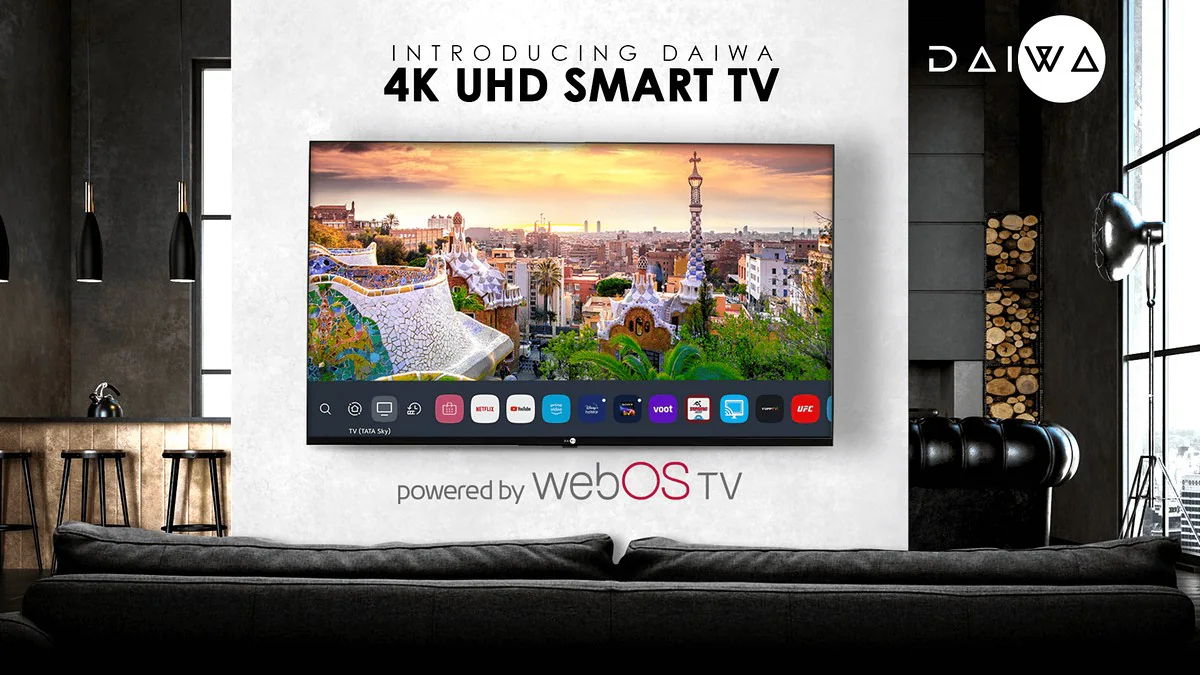 Daiwa D50U1WOS 4K TV Running LG’s webOS, ThinQ AI Features Launched in India