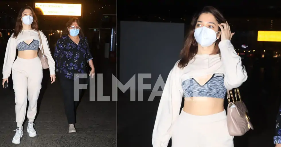 Tamannaah Bhatia clicked at the airport looking absolutely stunning