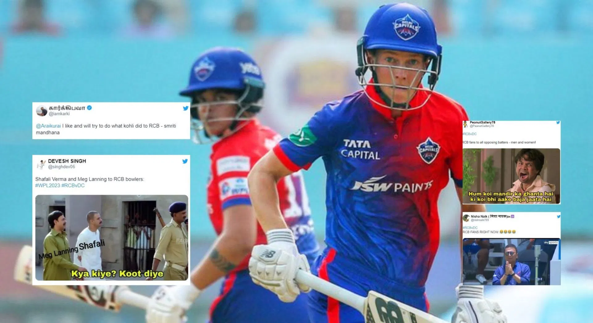“Virat Kohli ki legacy ko Smriti Mandhana barkrar rakhti hui” - Fans react as DC post 223/2 in 20 overs agains
