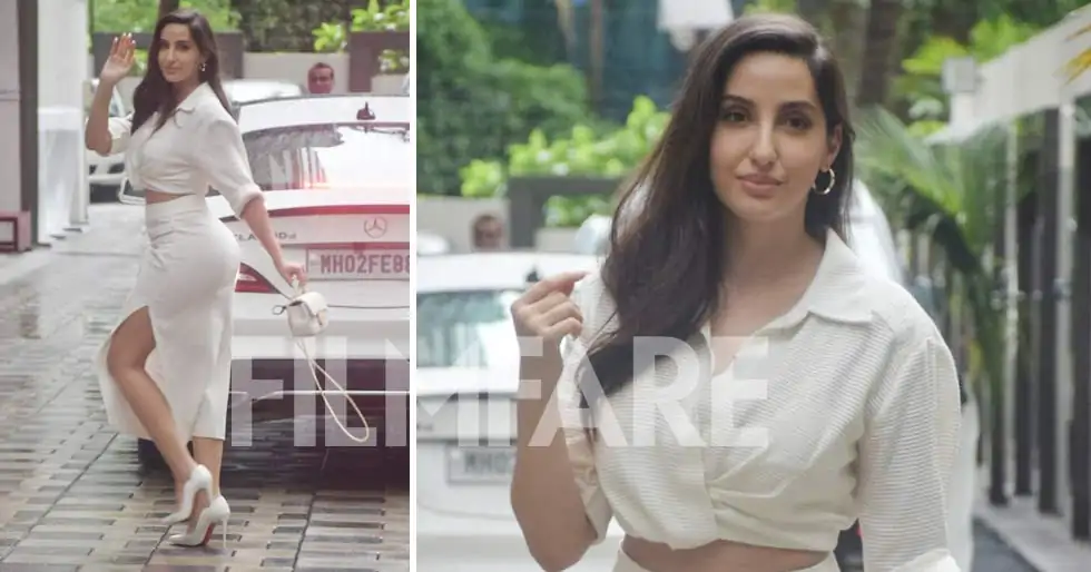 Look of the day: Nora Fatehi stuns in white