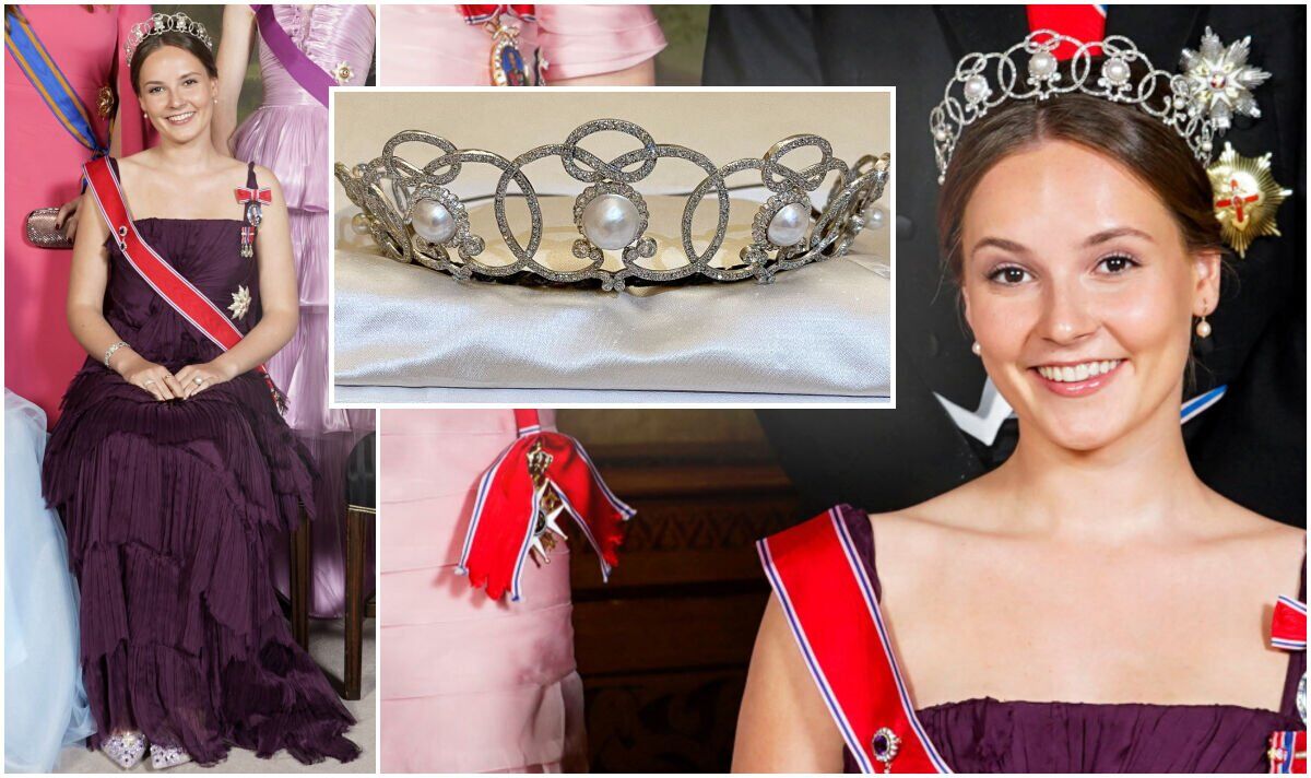 Princess Ingrid's mesmerising tiara debut at 18th birthday bash in Alberta Ferretti dress
