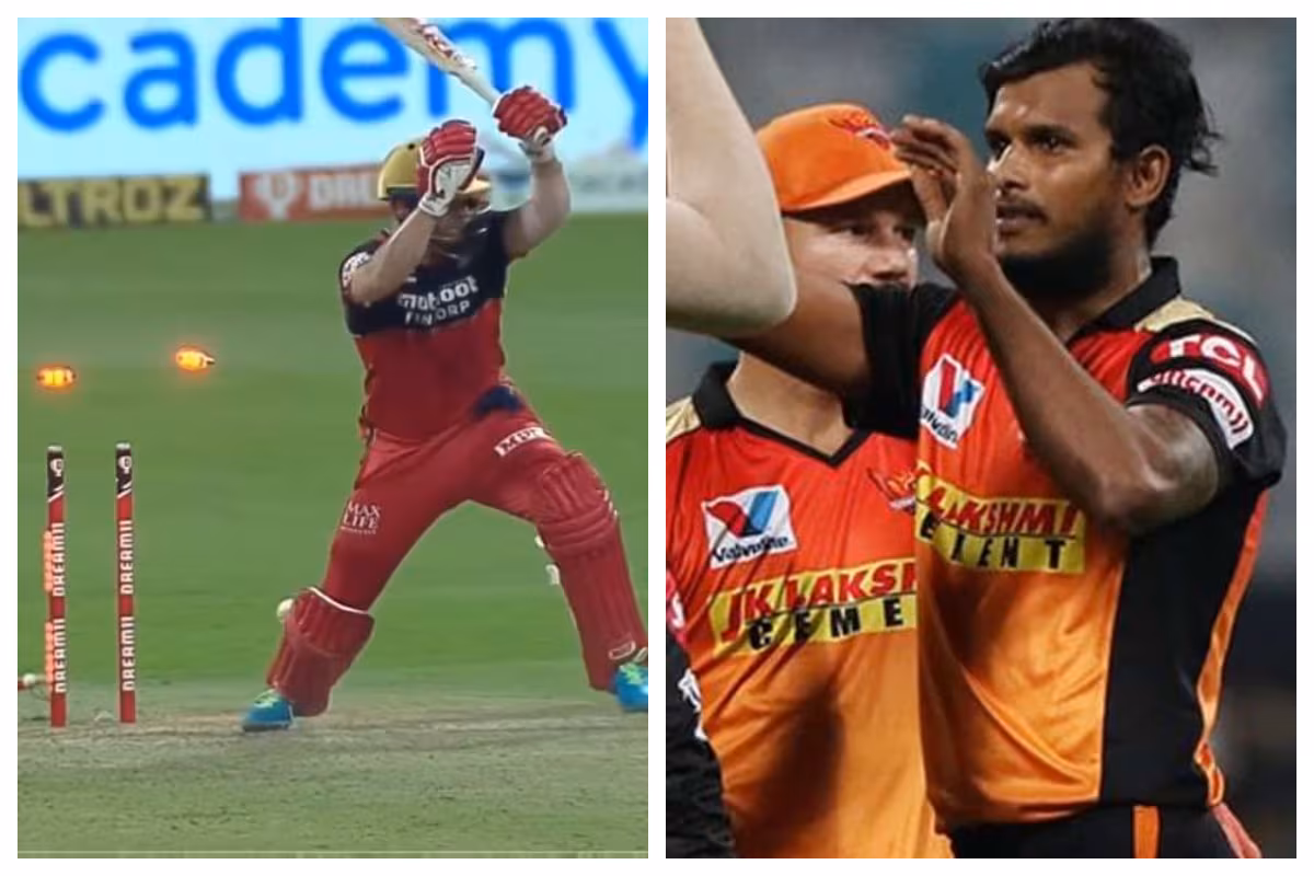 SRH vs RCB IPL 2020: WATCH - AB de Villiers Has No Answer to T Natarajan's Sensational Yorker; Twitter Hails t