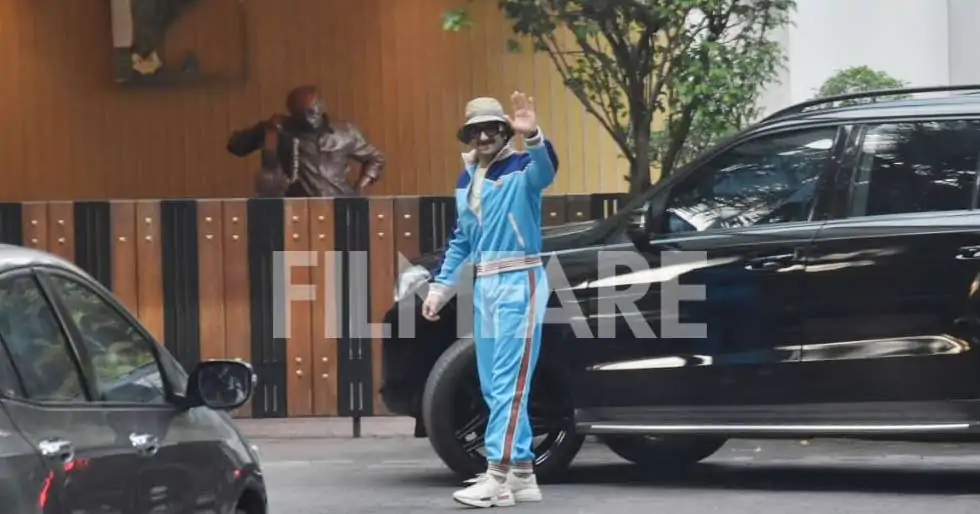 Ranveer Singh heads to YRF studios to celebrate a decade in Bollywood