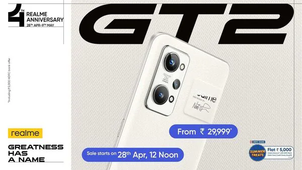 Realme GT 2, Narzo 50A Prime first sale start today noon. Check features, availability