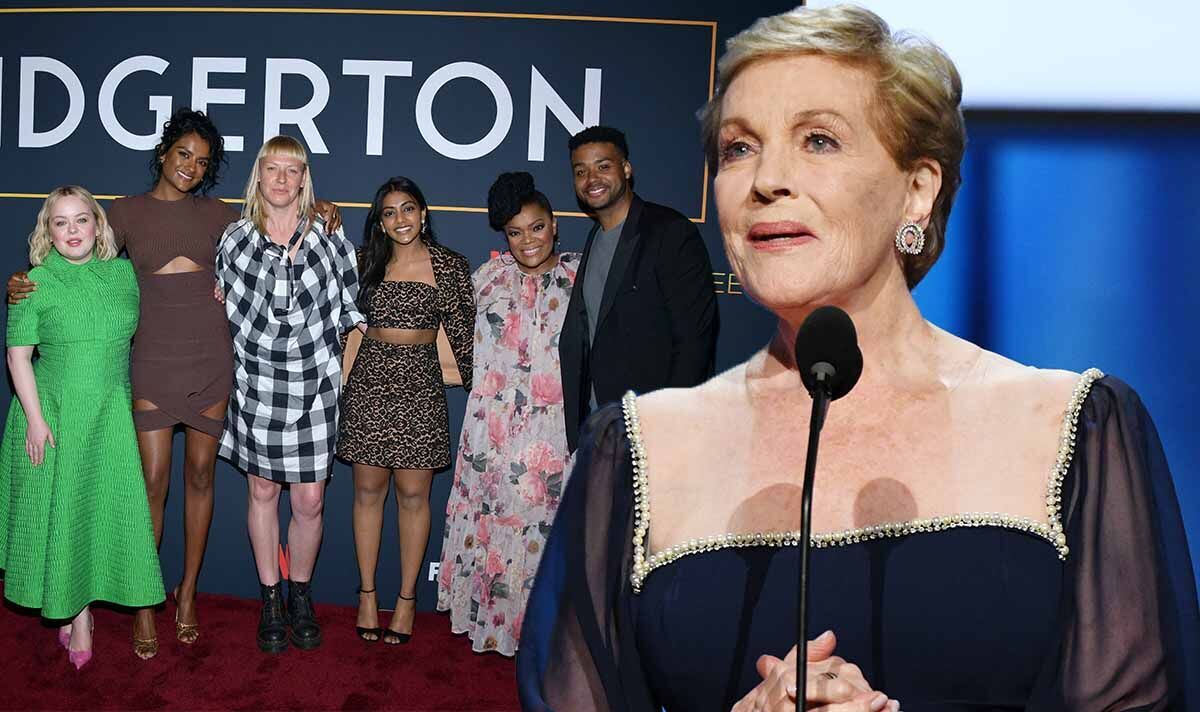'Far far away from them!' Dame Julie Andrews addresses divide with Bridgerton co-stars