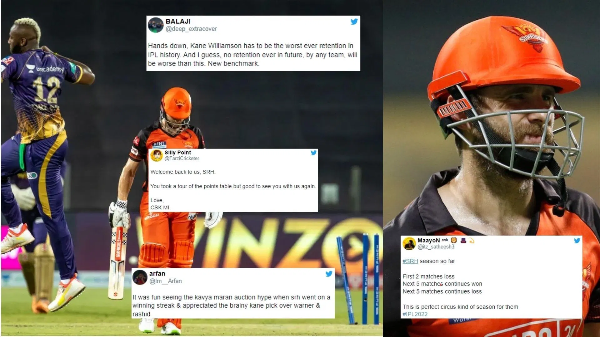 "SRH paid 14 crores for Cheteshwar Pujara with golden beard!" - Fans roast Kane Williamson and Co. for 5th los