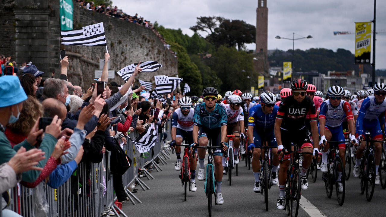 Race for the yellow​​​​​​​ jersey begins as the 108th Tour de France departs Brest