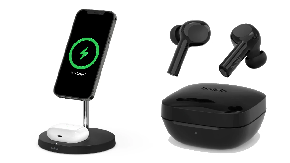Belkin Launches TWS Earbuds, Wireless Charger Stand with MagSafe at CES 2021