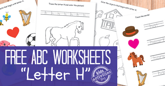 Letter H Worksheets Free Kids Printables | Kids Activities Blog