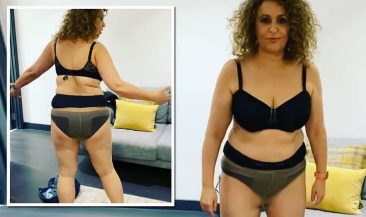 Nadia Sawalha strips down to underwear as she addresses wardrobe mishap behind-the-scenes
