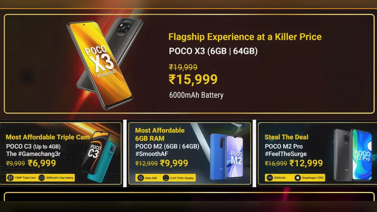 Poco Days Sale on Flipkart Brings Discounts on Poco X3, Poco C3, More
