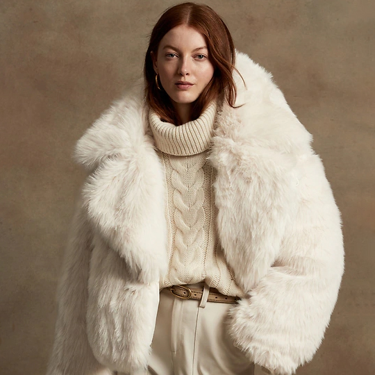 Banana Republic Reversible Faux Fur Down Jacket