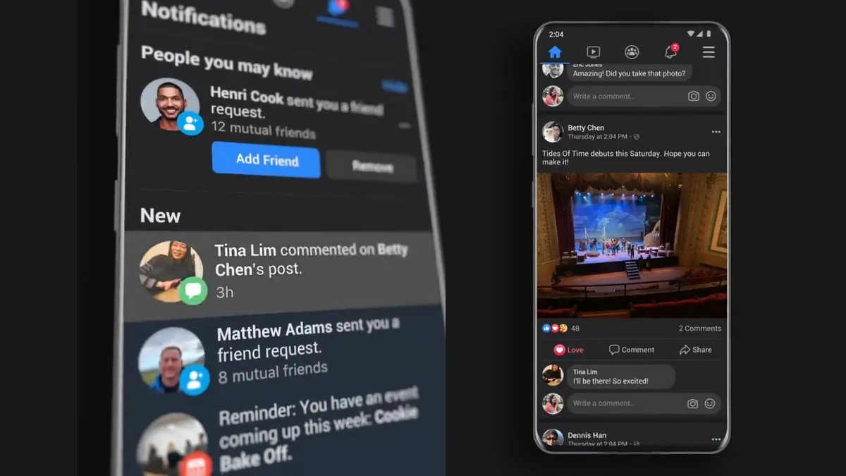 Facebook Starts Rolling Out Dark Mode in Its Main App